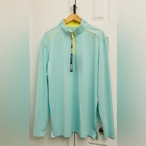 NEW Head Golf Harris Top Pullover Size XXL Mint/Elfin Yellow